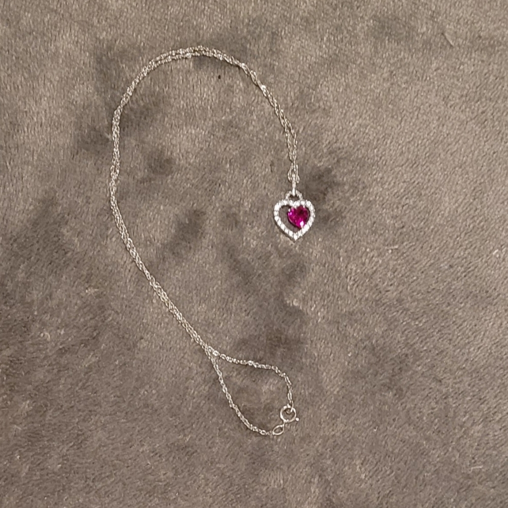 heart charm necklace